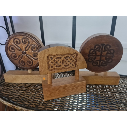 053 - Collection of irish wooden art