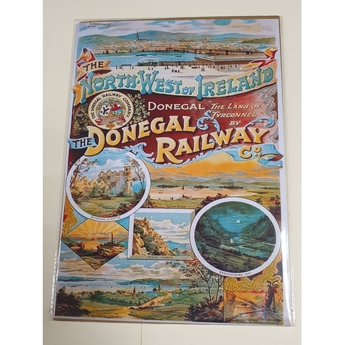 112A - A4 High Gloss Print With Cardboard Backing And protective Sleeve Donegal Railway's