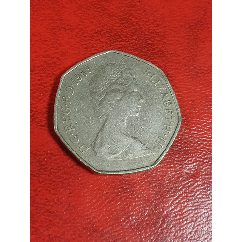 53B - Old 50p coin