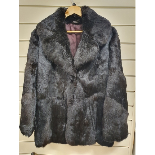 408 - Ladies Fur Coat Size 16