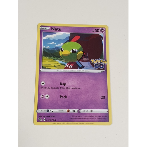 123G - Pokemon Go Collectors Card Natu