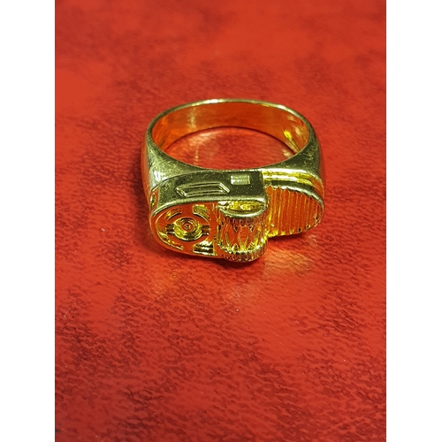 434 - Mens Lighter Detail Ring