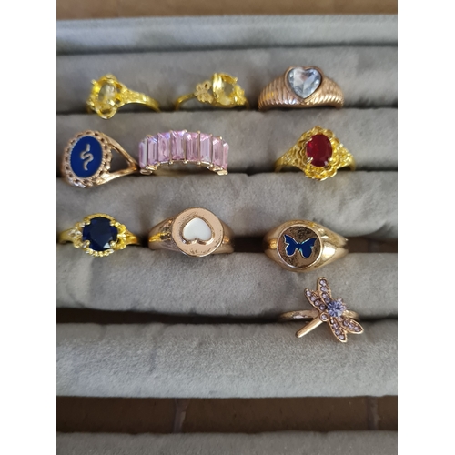 16K - Joblot of of ladies rings