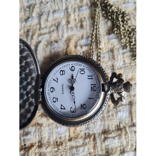 30P - Wolf pocket watch