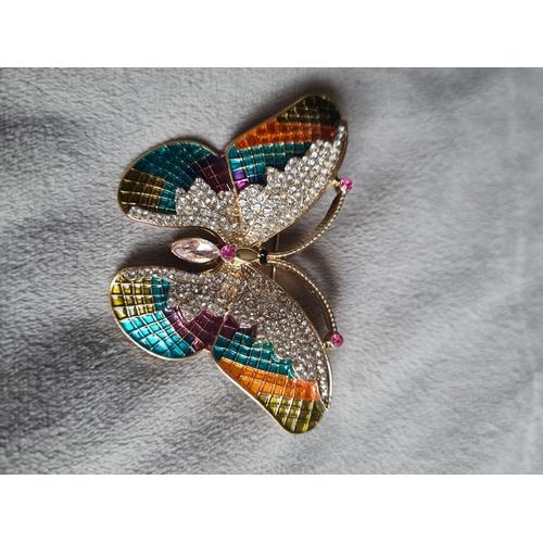 019P - Large butterfly broach