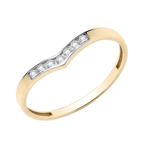 29D - 9ct Yellow Gold Wishbone Eternity Ring