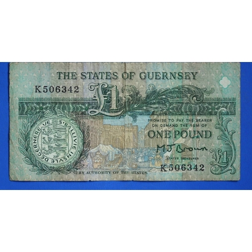 13J - 1991 States of Guernsey  £1 One Pound 