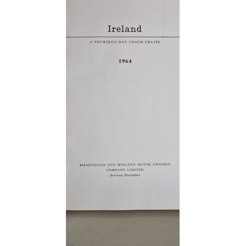 18Y - Ireland a 14 day coach cruise 1st edition 1964 hardback