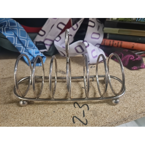 33B - Vintage stamped toast rack