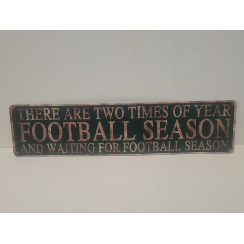 14R - Football tin sign