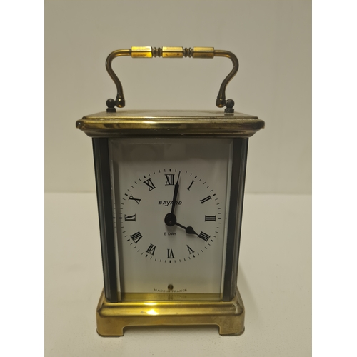 1D - Vintage french bayard brass clock very heavy