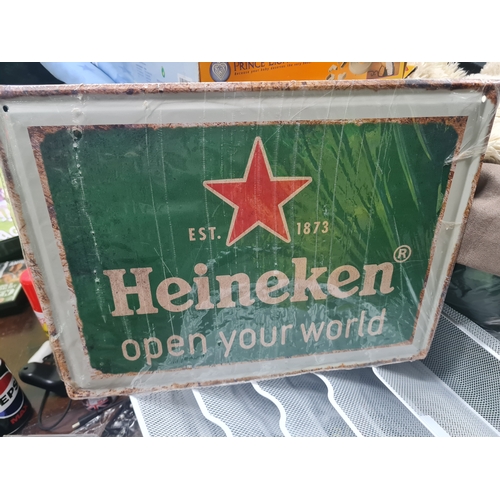 15A - Large Heineken tin sign