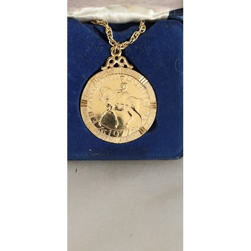 01A - Queen Elizabeth II jubilee coin 1977
