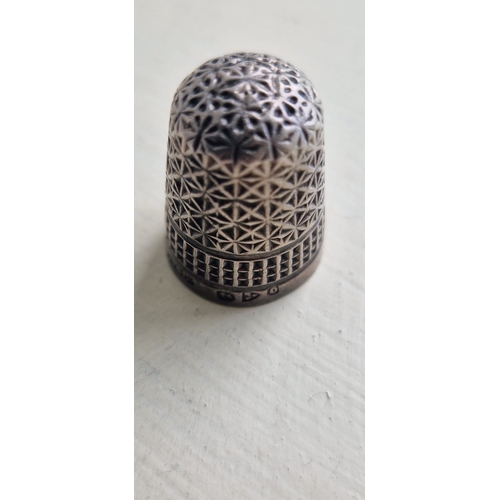 28A - Sterling silver thimble