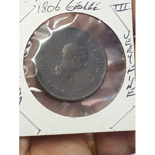 01P - 1806 George III uk half penny