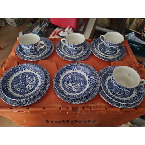 4 - 16pc vintage Staffordshire set