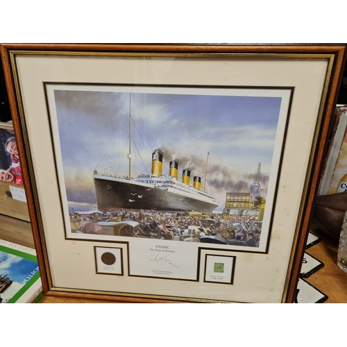 3G - Limted edition of titanic ship of dreams signed from orginal painting by timothy o brien