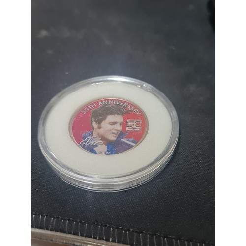 4E - Elvis cased collecters coin