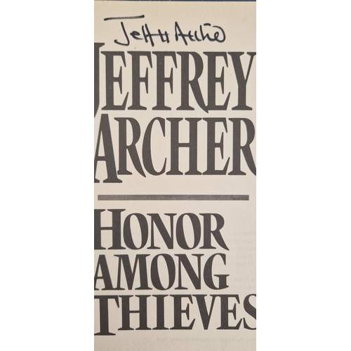 98 - Jeffery Archer. Original signed with stamp and certificate of authenticity.