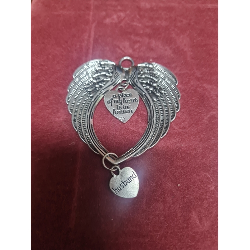 259 - Husband angel pendant large