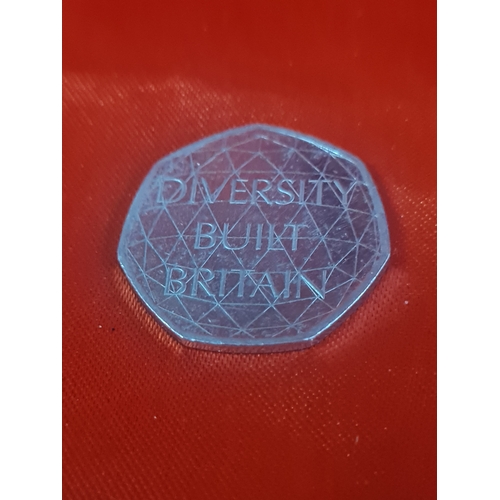 425 - Diversity build Britain collecters 50p coin