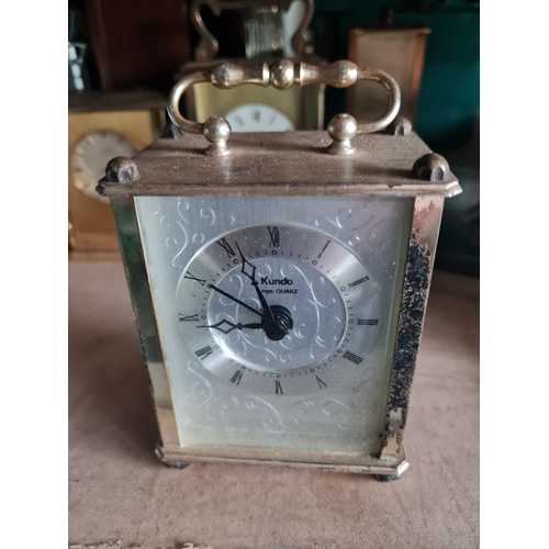 559 - Vintage kundo brass clock