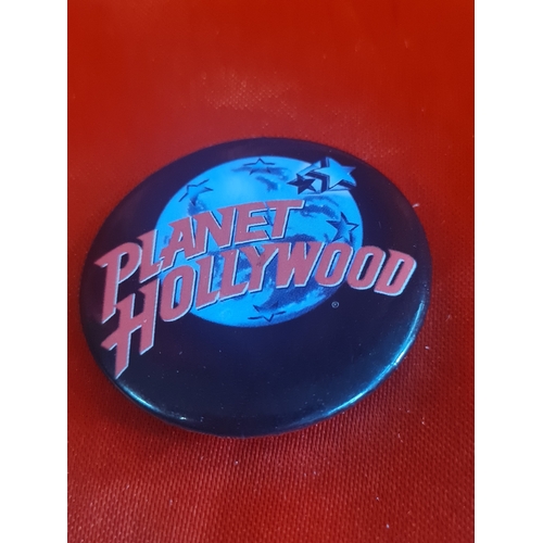 134R - Planet hollywood badge