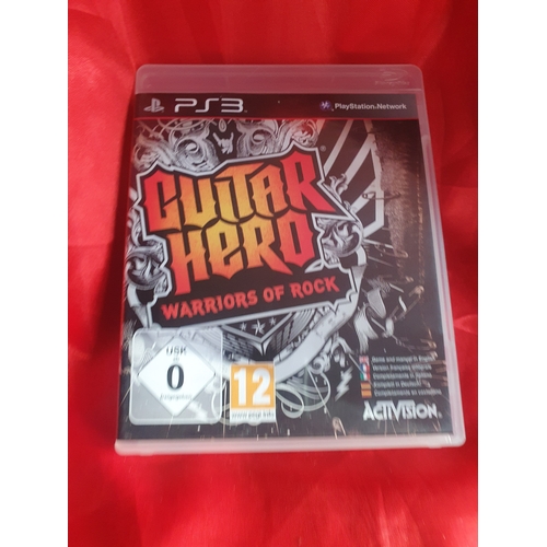 722 - Playstation 3 guitar hero warriors of rock