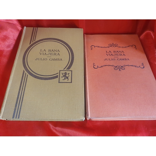 726 - 2 vintage books Julio camba