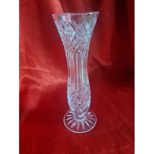 798 - Tall tryone crystal vase