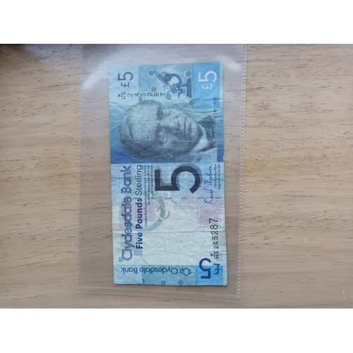 06H - Vintage clydebank £5 bank note