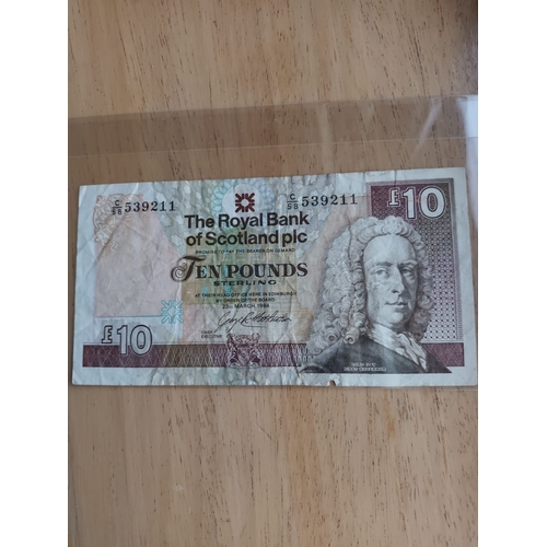 17O - Royal bank of Scotland £10 note