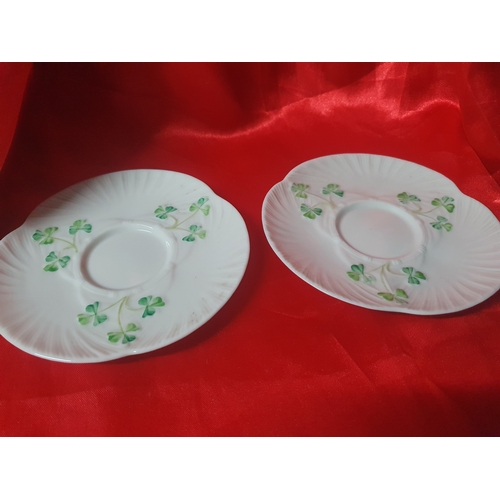 813 - Vintage Belleek Saucers