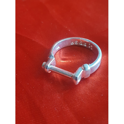 844 - Sterling silver BeadIt ring base.