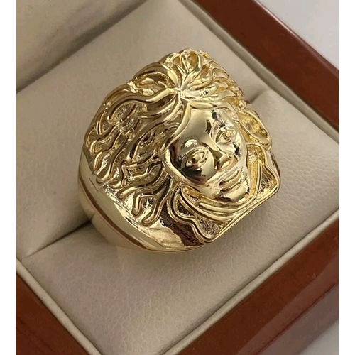 863 - Gents god ring greek