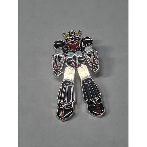 17 - Large robot pin badge