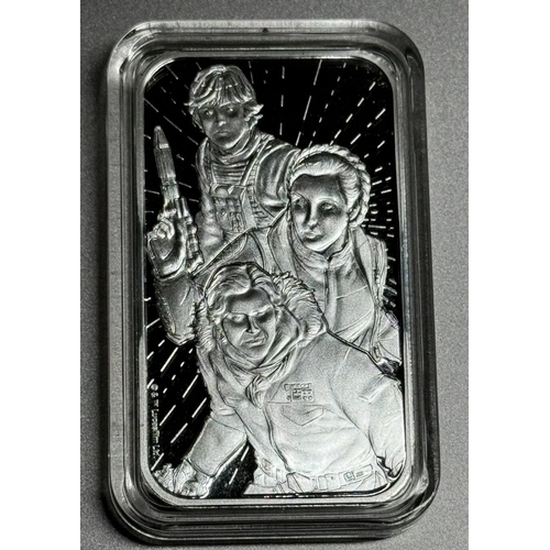 6A - 2024 Star Wars Light Side Royal Mint 1oz .999 Silver Bullion Bar