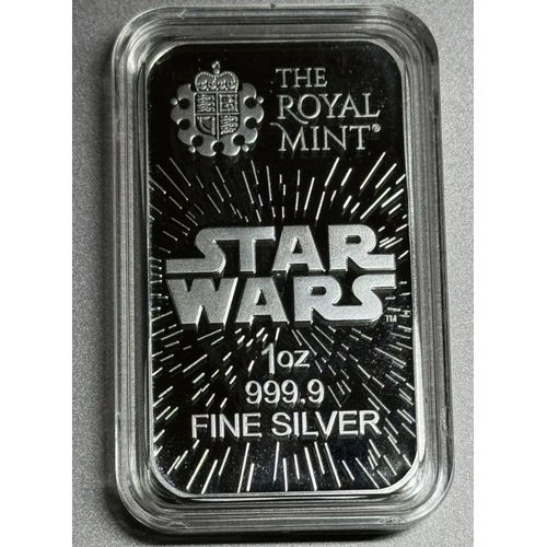 6A - 2024 Star Wars Light Side Royal Mint 1oz .999 Silver Bullion Bar