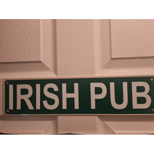 016S - Irish pub tin sign