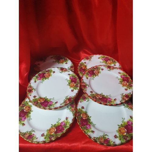 016A - Set of 6 Royal albert plates