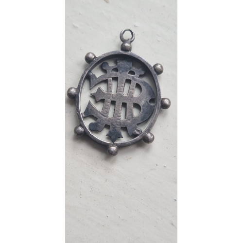 012X - Antique silver pendant