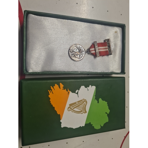 17Q - Irish boxed medal