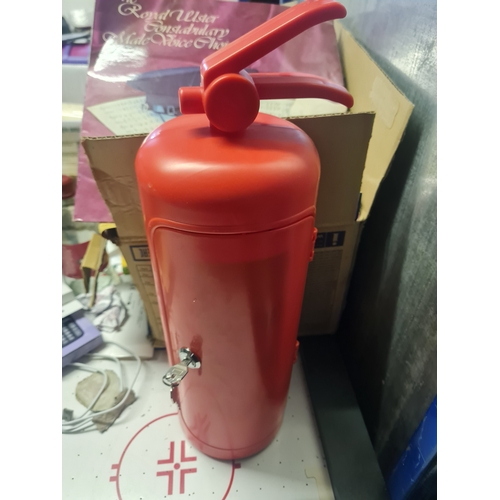 34O - New fire extinguisher case with key