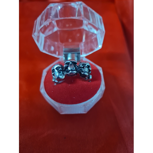 13L - Skull ring boxed