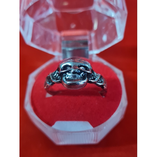 14L - Large skull ring