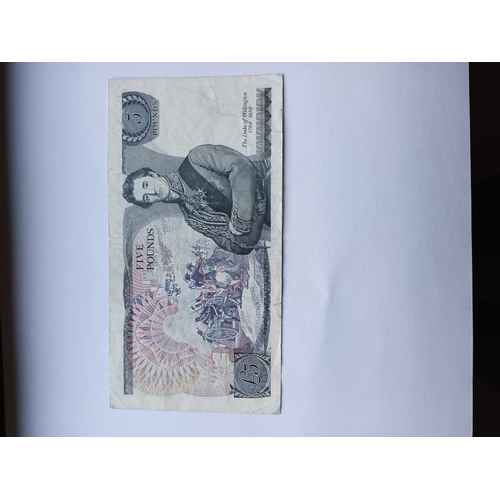 12U - Bank of england £5 note