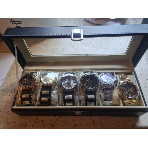 004X - New.watch lot plus new watch case