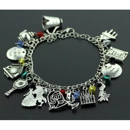 09 - Beauty and the beast charm bracelet