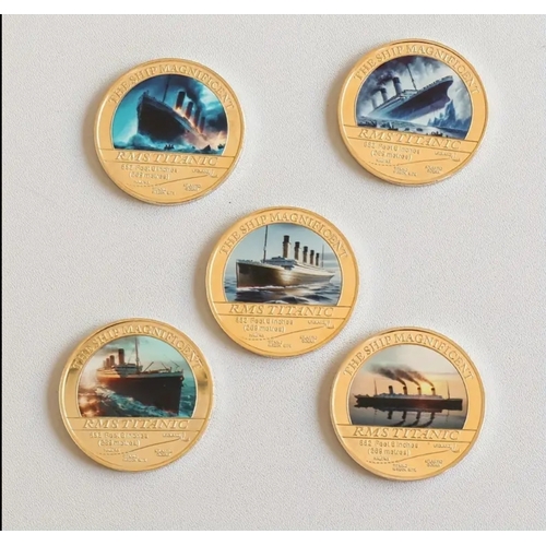 012A - Boxed titanic set coin