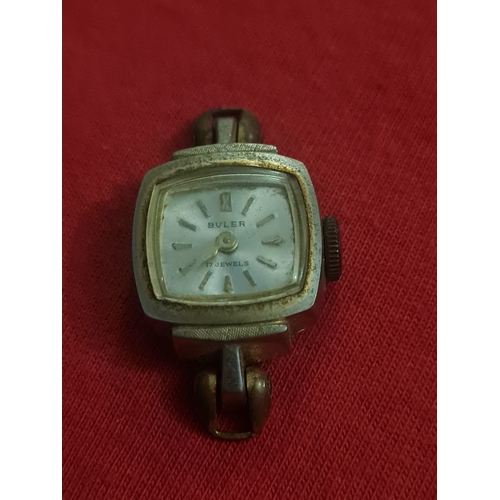 15B - Vintage bvler 17 jewels watch face